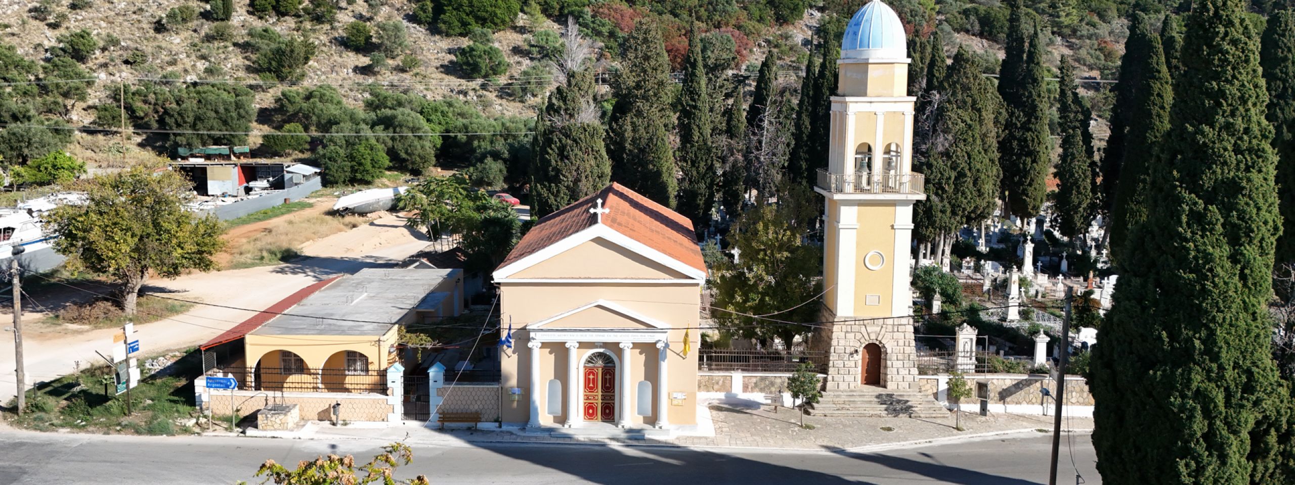 Virgin Mary’s church and cemetary at Drapano